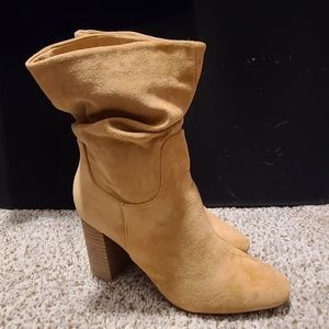 Toffee, Suede Ankle Boots, sz 7.5